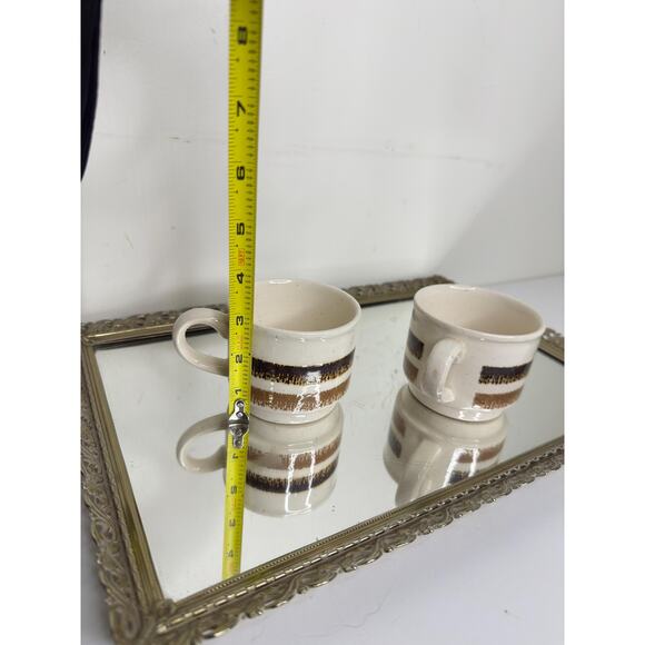 Vintage Bilton Stacking Mugs - Set of 2 - Made in England - 1970s Retro Bohemian - Picture 8 of 10